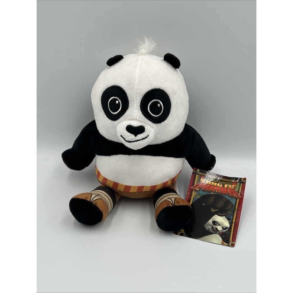 Kung Fu Panda 4 Plush Sitting Po 6" Stuffed Animal Dreamworks Movie Cartoon